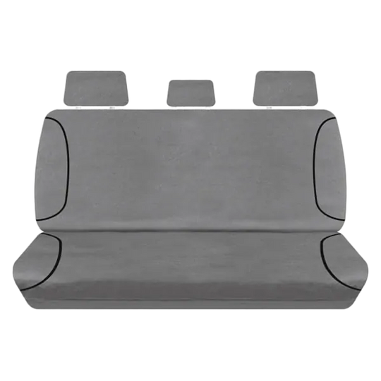 Tuff Terrain Canvas Black Seat Covers to Suit Toyota Hilux SR SR5 Dual Cab (4X4) 08/09-06/15 FRONT/REAR