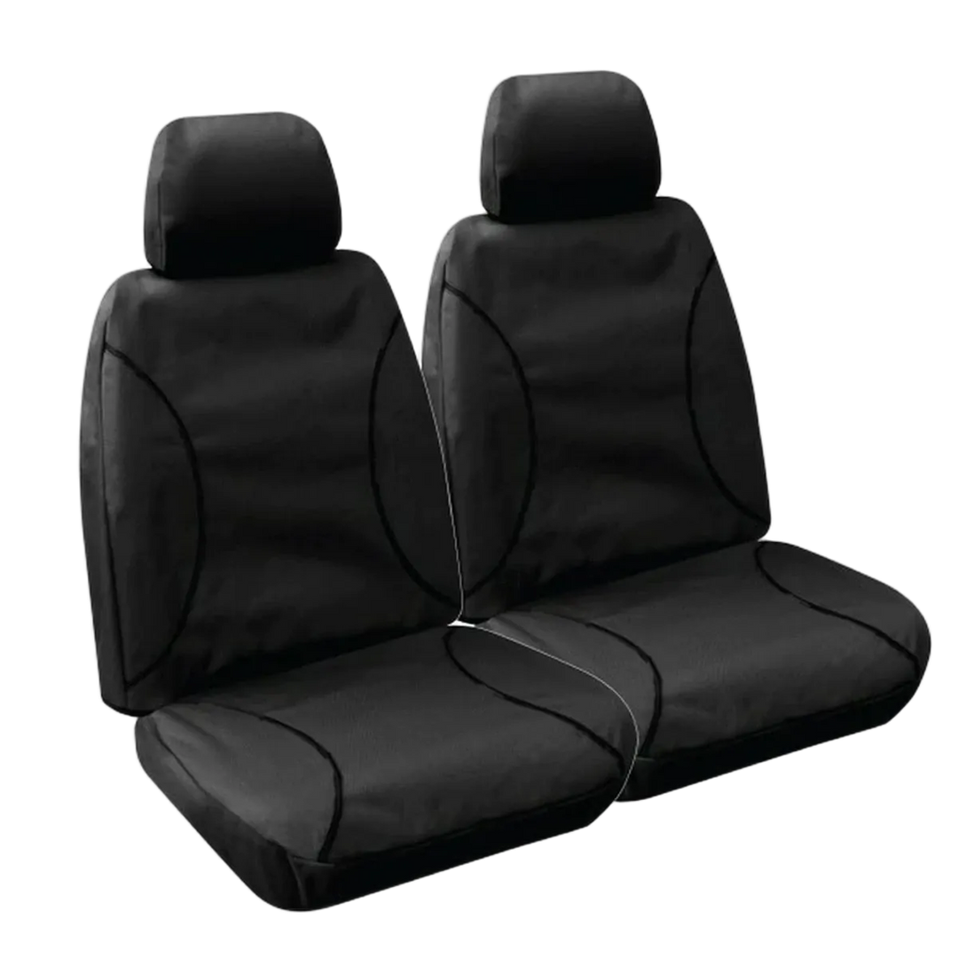 Tuff Terrain Canvas Grey Seat Covers to Suit Holden Colorado RG LTZ Dual Cab 12-08/14 FRONT/REAR