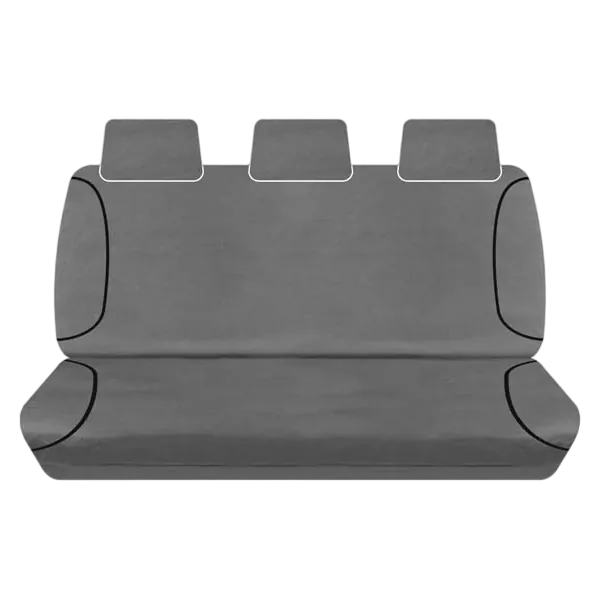 Tuff Terrain Canvas Black Seat Covers to Suit Ford Ranger PX Dual Cab All Badges