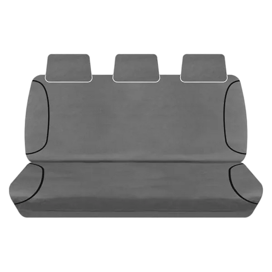Tuff Terrain Canvas Black Seat Covers to Suit Ford Ranger PX Dual Cab All Badges