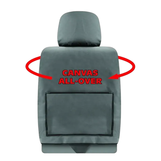 Tuff Terrain Canvas Grey Seat Covers to Suit Ford Ranger PX Dual Cab All Badges