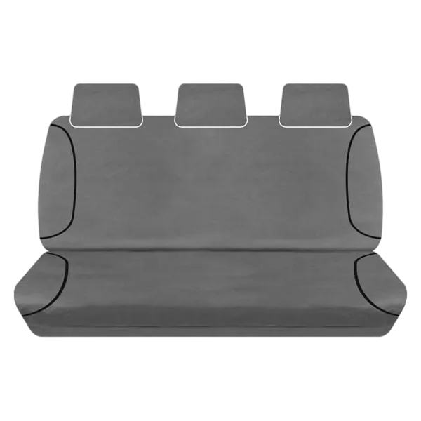 Tuff Terrain Canvas Grey Seat Covers to Suit Mazda BT50 (UP UR) XT XTR Freestyle Cab 11-On FRONT/REAR