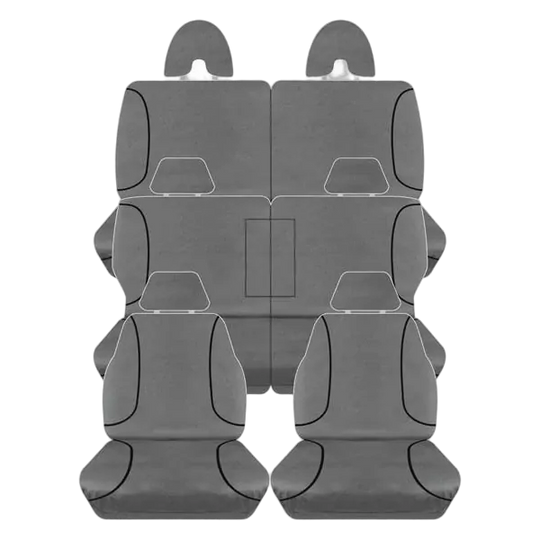Tuff Terrain Canvas Grey Seat Covers to Suit Nissan Patrol Y61/GU ST Wagon 7 Seater 10/04-17 FRONT/MIDDLE/REAR