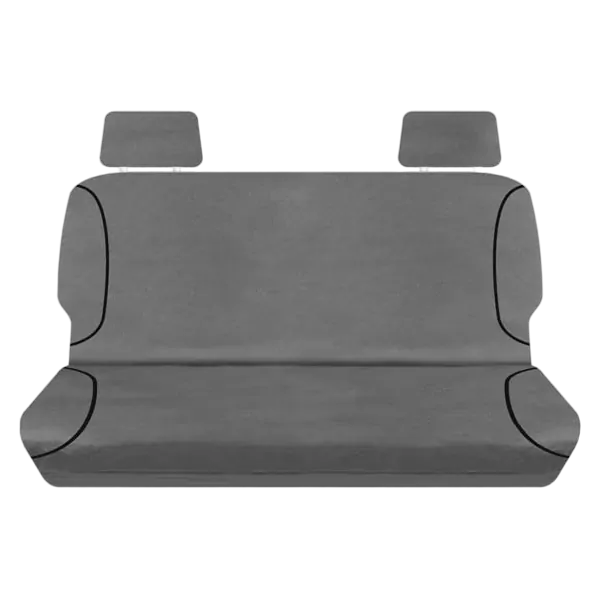 Tuff Terrain Canvas Grey Seat Covers to Suit Nissan Navara D23 NP300 Series 1/2 DX RX ST ST-X Dual Cab 03/15-10/17 FRONT/REAR