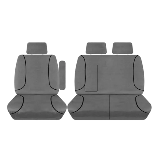 Tuff Terrain Canvas Grey Seat Covers to Suit Ford Transit VN Custom Van 13-On FR