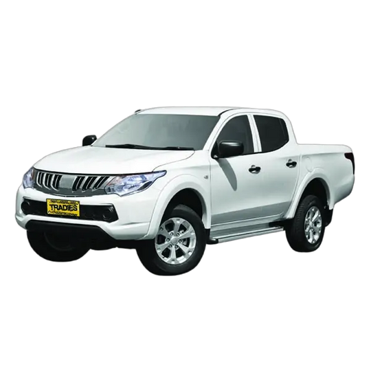 Tuff Terrain Canvas Black Seat Covers to Suit Mitsubishi Triton (MQ MR) GLX GLX+ GLX Adas GLS Blackline Dual Cab 04/15-On FRONT