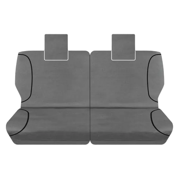 Tuff Terrain Canvas Grey Seat Covers to Suit Toyota Prado 150 Series GX GXL Altitude 7 Seater SUV 09-On FRONT/MIDDLE/REAR