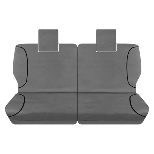 Tuff Terrain Canvas Grey Seat Covers to Suit Toyota Prado 150 Series GX GXL Altitude 7 Seater SUV 09-On FRONT/MIDDLE/REAR