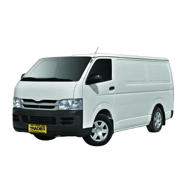 Tuff Terrain Canvas Grey Seat Cover to Suit Toyota HiAce LWB SLWB Van Bucket &amp; 3/4 Bench 05-14 FRONT