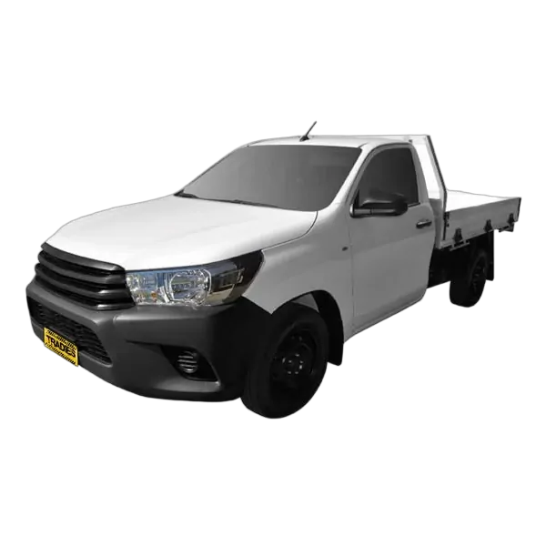 Tuff Terrain Canvas Grey Seat Covers to Suit Toyota Hilux Workmate SR Single Cab Bucket &amp; 3/4 Seats 05/05-06/15 FRONT