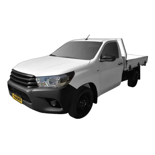 Tuff Terrain Canvas Grey Seat Covers to Suit Toyota Hilux Workmate SR Single Cab Bucket &amp; 3/4 Seats 05/05-06/15 FRONT