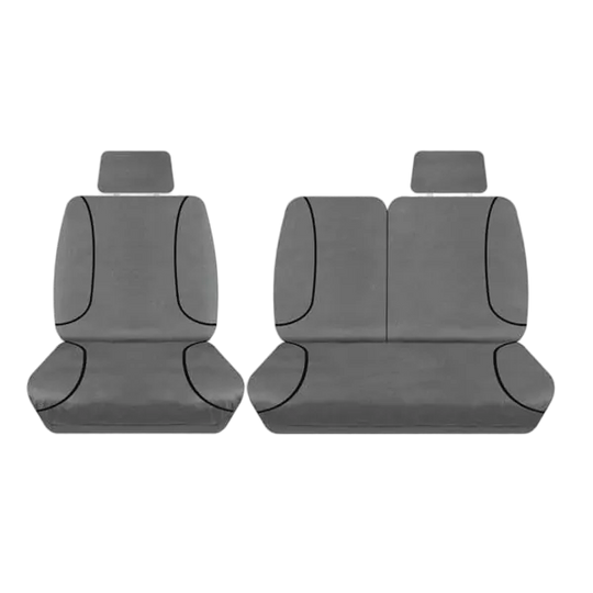 Tuff Terrain Canvas Grey Seat Covers to Suit Hyundai iLoad TQ 3/6 Seater Van 08-On FRONT