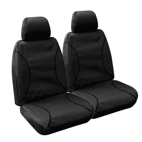 Tuff Terrain Canvas Black Seat Covers to Suit Toyota Hilux SR Dual Cab 05/05-05/06 FRONT