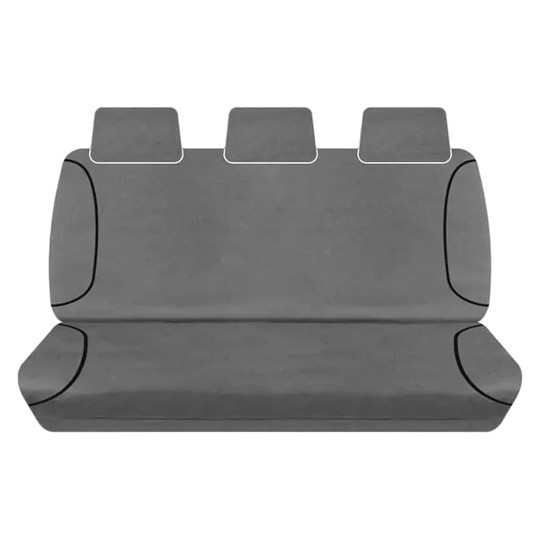 Tuff Terrain Canvas Grey Seat Covers to Suit Mazda BT50 (UP UR) XT Dual Cab 11-On REAR