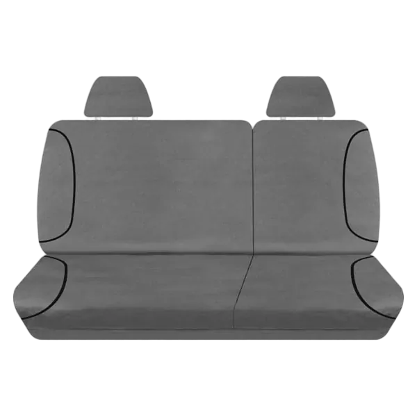 Tuff Terrain Canvas Grey Seat Covers to Suit Nissan Navara D40 ST Dual Cab 11/11-15 REAR