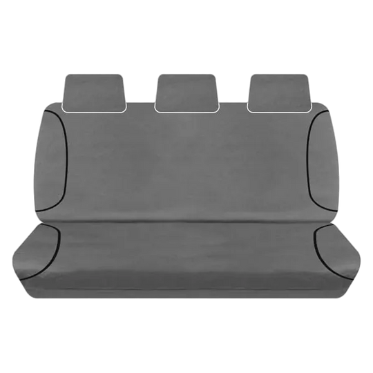 Tuff Terrain Canvas Grey Seat Grey Covers to Suit Mazda BT50 (UP UR) XT XTR Freestyle Cab 11-On REAR