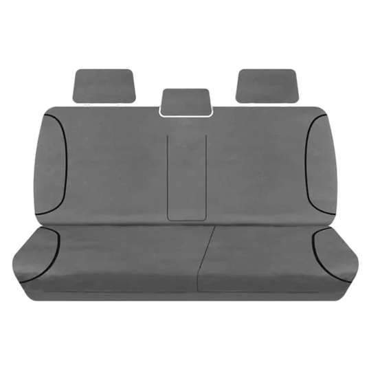 Tuff Terrain Canvas Black Seat Covers to Suit Isuzu D-Max Dual Cab LS LS-U LS-M 05/12-20 REAR