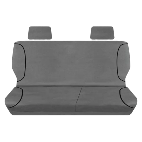 Tuff Terrain Canvas Grey Seat Covers to Suit Holden Colorado RG LTZ Dual Cab 12-08/14 REAR
