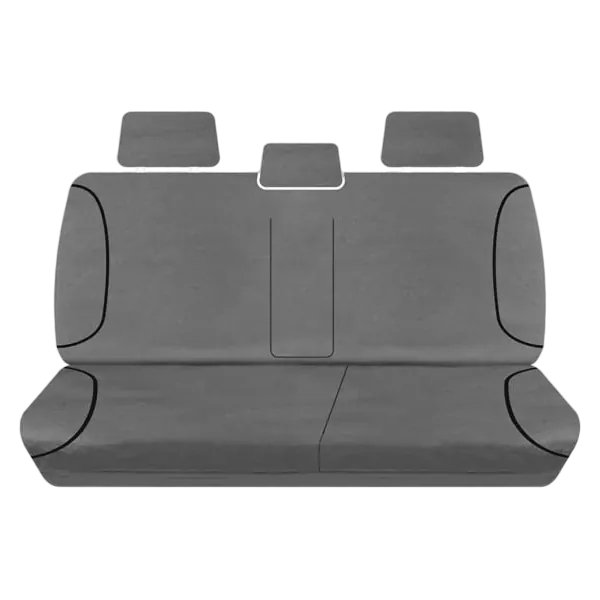 Tuff Terrain Canvas Grey Seat Covers to Suit Holden Colorado RG LTZ Dual Cab 12-08/14 REAR