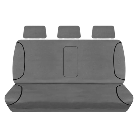 Tuff Terrain Canvas Grey Seat Covers to Suit Mitsubishi Triton (MN) GLX GLX-R GL-R Dual Cab 12/12-15 REAR