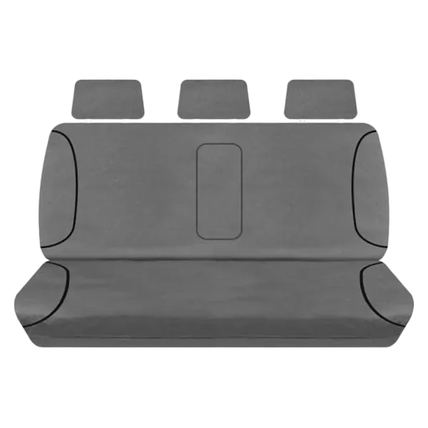 Tuff Terrain Canvas Grey Seat Covers to Suit Mitsubishi Triton (ML) VR GLX-R GLS Dual Cab 07/06-09 REAR