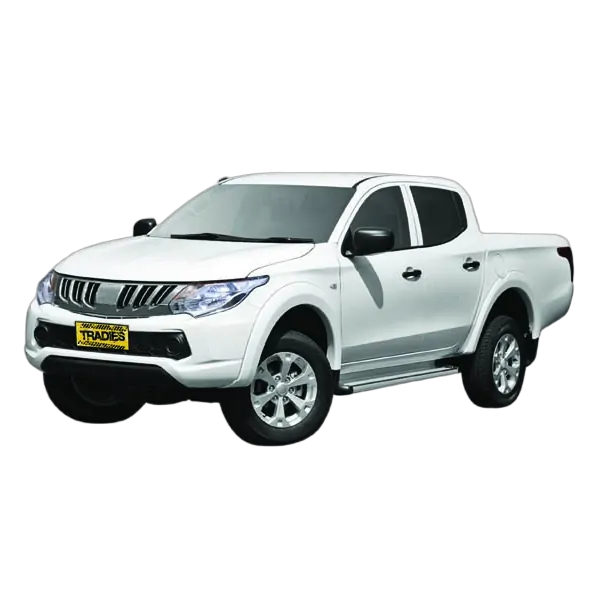 Tuff Terrain Canvas Grey Seat Covers to Suit Mitsubishi Triton (MQ MR) GLX GLX+ GLX Adas GLS Blackline Dual Cab 04/15-On REAR