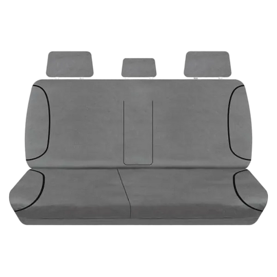 Tuff Terrain Canvas Black Seat Covers to Suit Toyota Hilux SR SR5 Dual Cab 07/15-On REAR