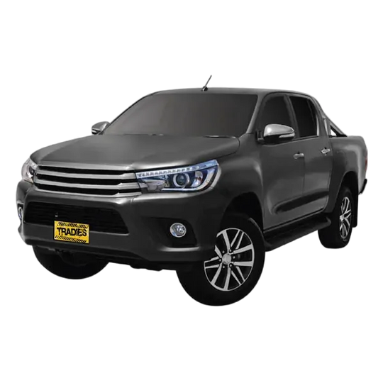 Tuff Terrain Canvas Black Seat Covers to Suit Toyota Hilux SR SR5 Dual Cab 07/15-On REAR