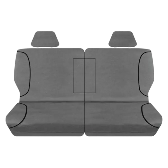 Tuff Terrain Canvas Grey Seat Covers to Suit Nissan Patrol Y61/GU ST-S ST-L Ti Wagon 7 Seater 10/04-17 MIDDLE
