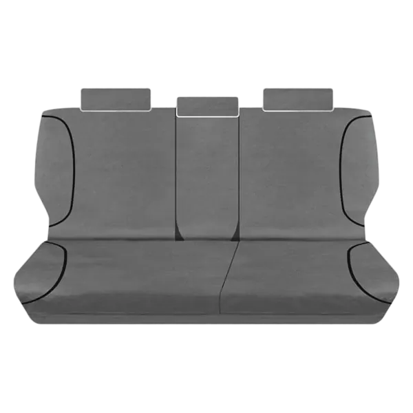 Tuff Terrain Canvas Grey Seat Covers to Suit Toyota Prado 150 Series GX GXL Altitude 7 Seater SUV 09-On MIDDLE