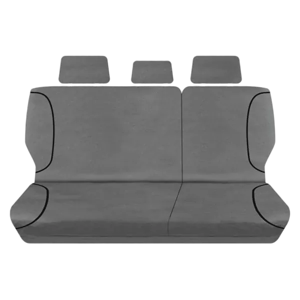 Tuff Terrain Canvas Grey Seat Covers to Suit Toyota Landcruiser 200 Series Wagon GX 5 Seater 11/11-On REAR