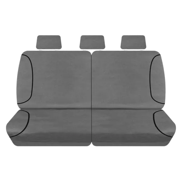 Tuff Terrain Canvas Grey Seat Covers to Suit Toyota Landcruiser 200 Series Wagon GXL 8 Seater 09/07-06/09 MIDDLE/REAR