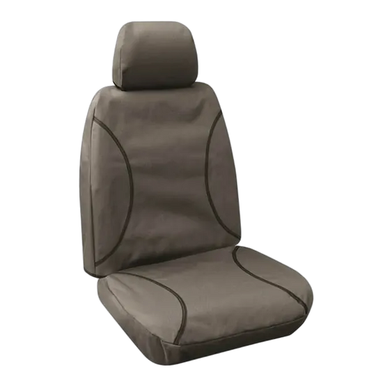 Tuff Terrain Canvas Grey Seat Covers to Suit Toyota Landcruiser 200 Series Wagon GXL 8 Seater 09/07-06/09 MIDDLE/REAR