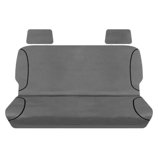 Tuff Terrain Canvas Black Seat Covers to Suit Nissan Navara D23 NP300 Series 3 RX ST ST-X Dual Cab 11/17-On REAR