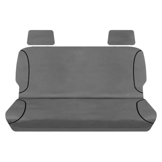 Tuff Terrain Canvas Grey Seat Covers to Suit Nissan Navara D23 NP300 Series 3 RX ST ST-X Dual Cab 11/17-On REAR