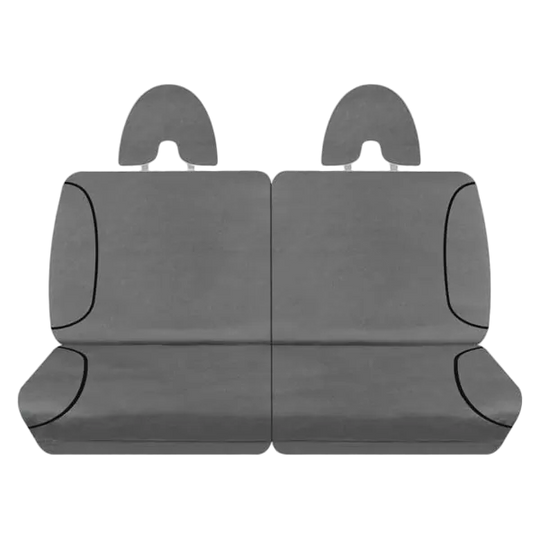 Tuff Terrain Canvas Grey Seat Covers to Suit Nissan Patrol Y61/GU ST-S ST-L Ti Wagon 7 Seater 10/04-17 REAR