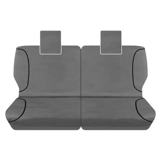 Tuff Terrain Canvas Grey Seat Covers to Suit Toyota Prado 150 Series GX GXL Altitude 7 Seater SUV 09-On REAR