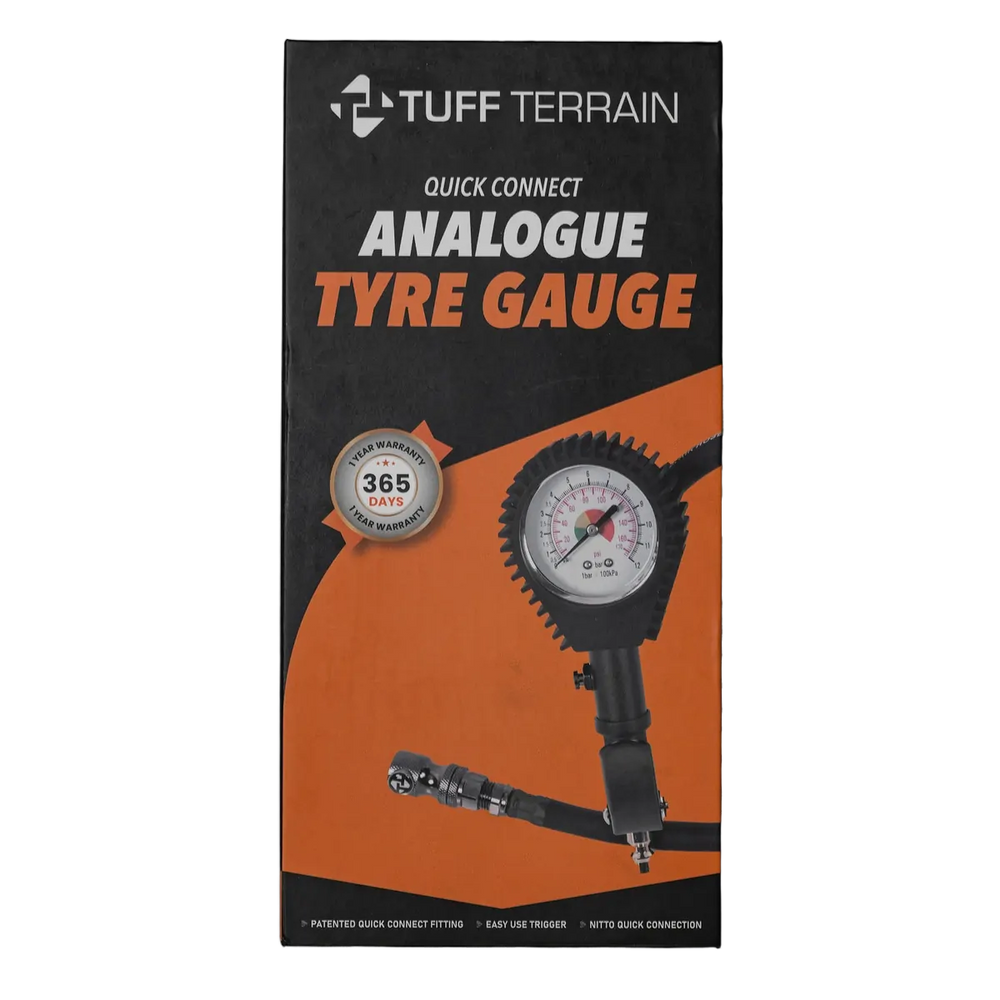 Tuff Terrain Quick Connect Analogue Air Gauge