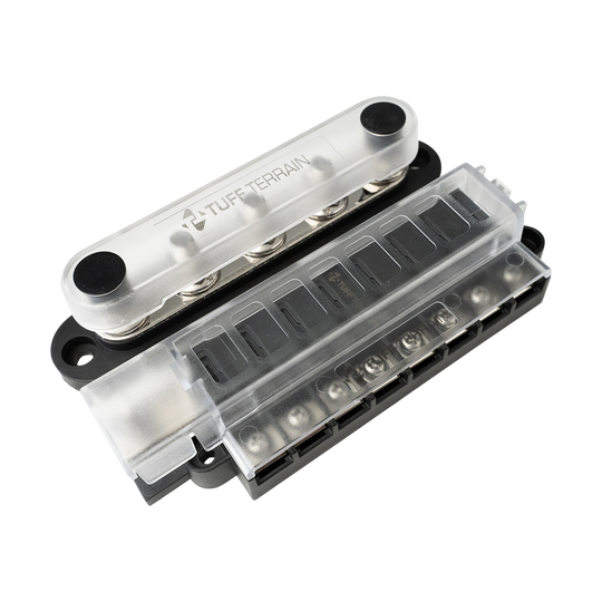 Tuff Terrain Fuse Block 8 Way Positive &amp; 150A 5 terminal Negative Bussbar Bundle