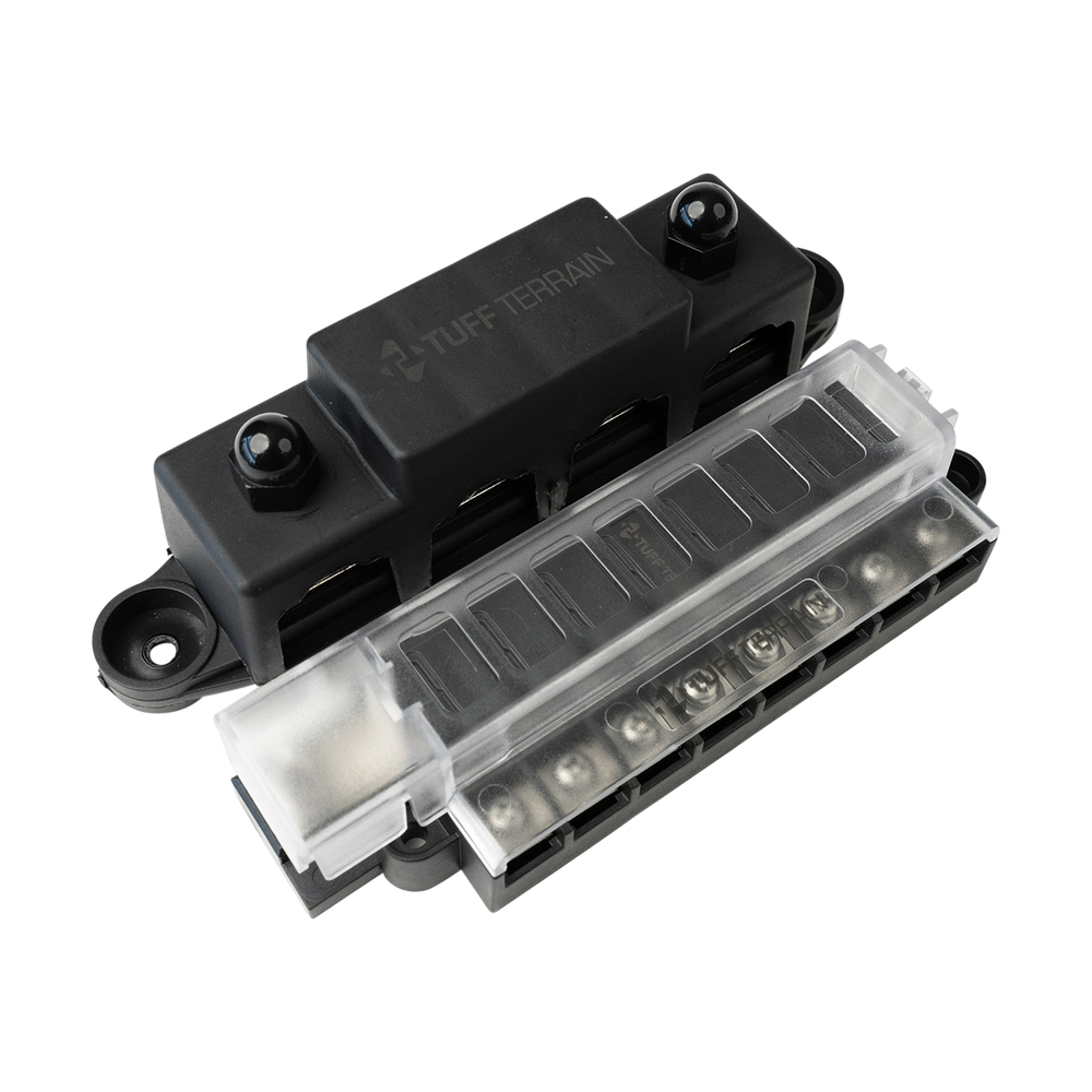 Tuff Terrain Fuse Block 8 Way Positive & 250A 4 terminal Negative Bussbar Bundle