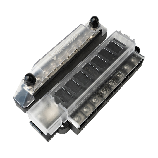 Tuff Terrain Fuse Block 8 Way Positive &amp; 100A 10 terminal Negative Bussbar Bundle