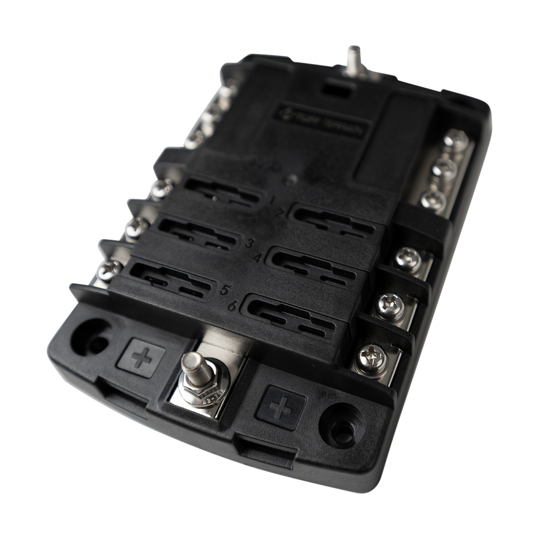 Tuff Terrain ST Blade Fuse Block - 6 Circuits with Negative Bus and Cover