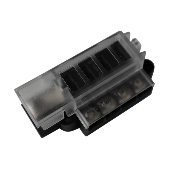 Tuff Terrain Fuse Block 4 Way Positive with Cover and Label Kit