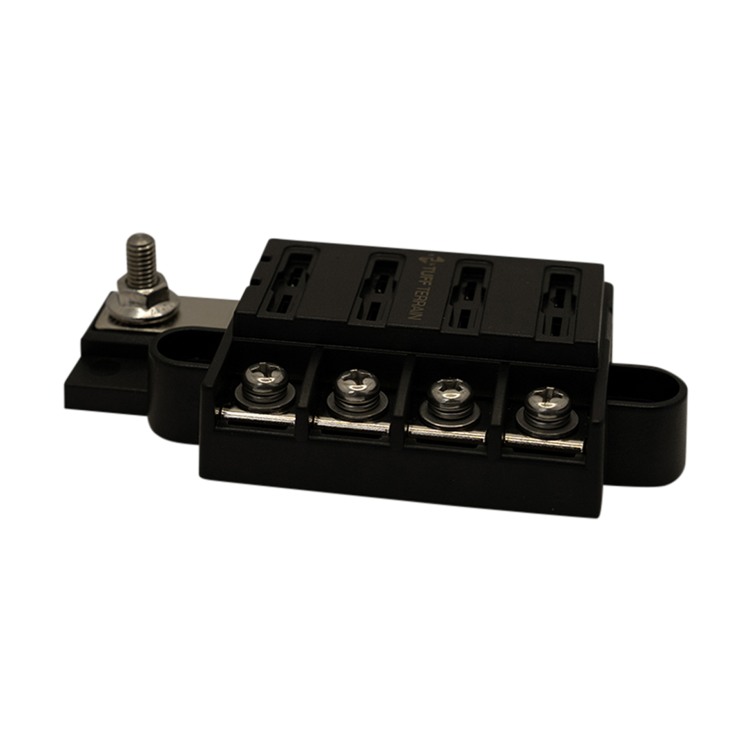 Tuff Terrain Fuse Block 4 Way Positive with Cover and Label Kit