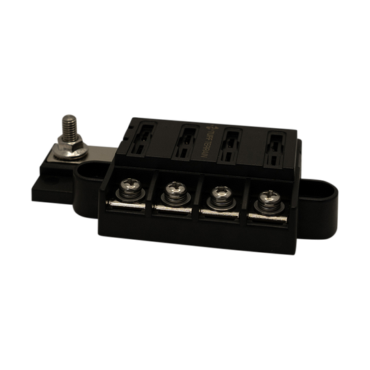 Tuff Terrain Fuse Block 4 Way Positive with Cover and Label Kit