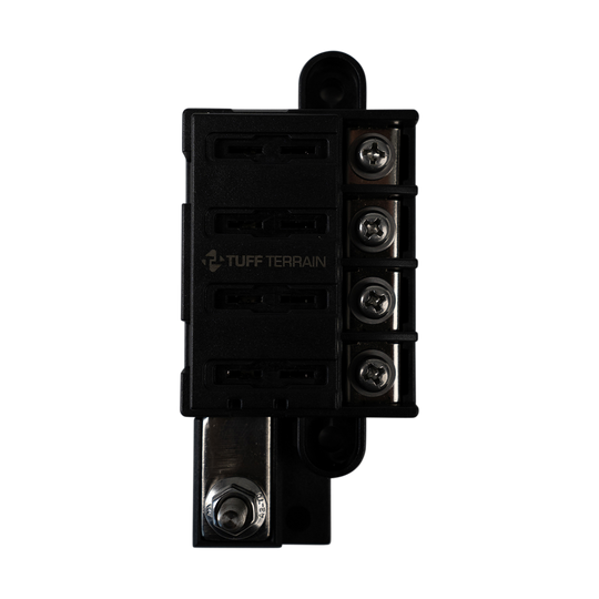 Tuff Terrain Fuse Block 4 Way Positive with Cover and Label Kit