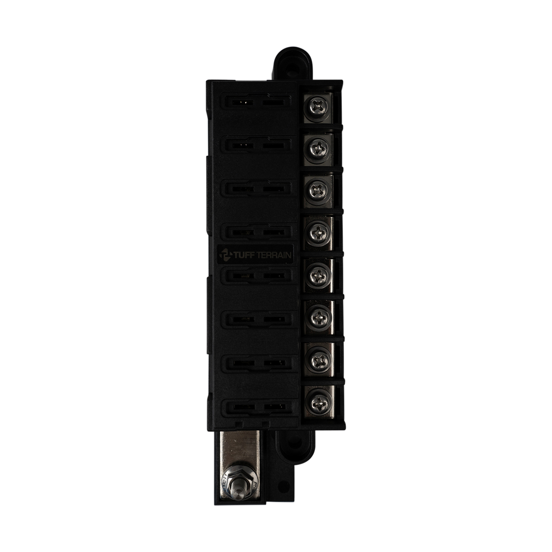 Tuff Terrain Fuse Block 8 Way Positive with Cover and Label Kit