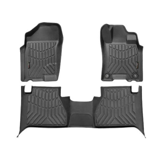 3D Floor Mats For for Nissan Navara 2015 - 2020 NP300 (To Suit Without Rear Cupholder)