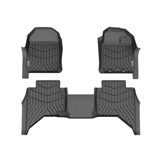 3D Floor Mats To Suit Mazda BT-50 Dual Cab 2021 - Onwards
