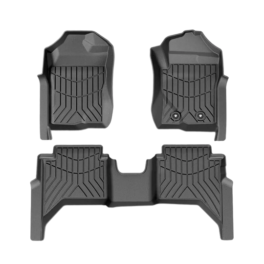 3D Floor Mats For Ford Ranger Next Gen PY 06/2022 - On (All Specs)